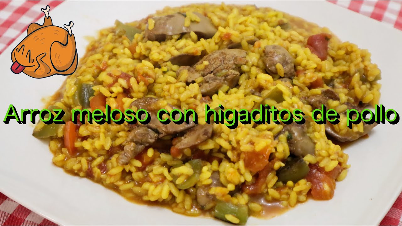 Receta fácil y económica de arroz meloso con higaditos de pollo