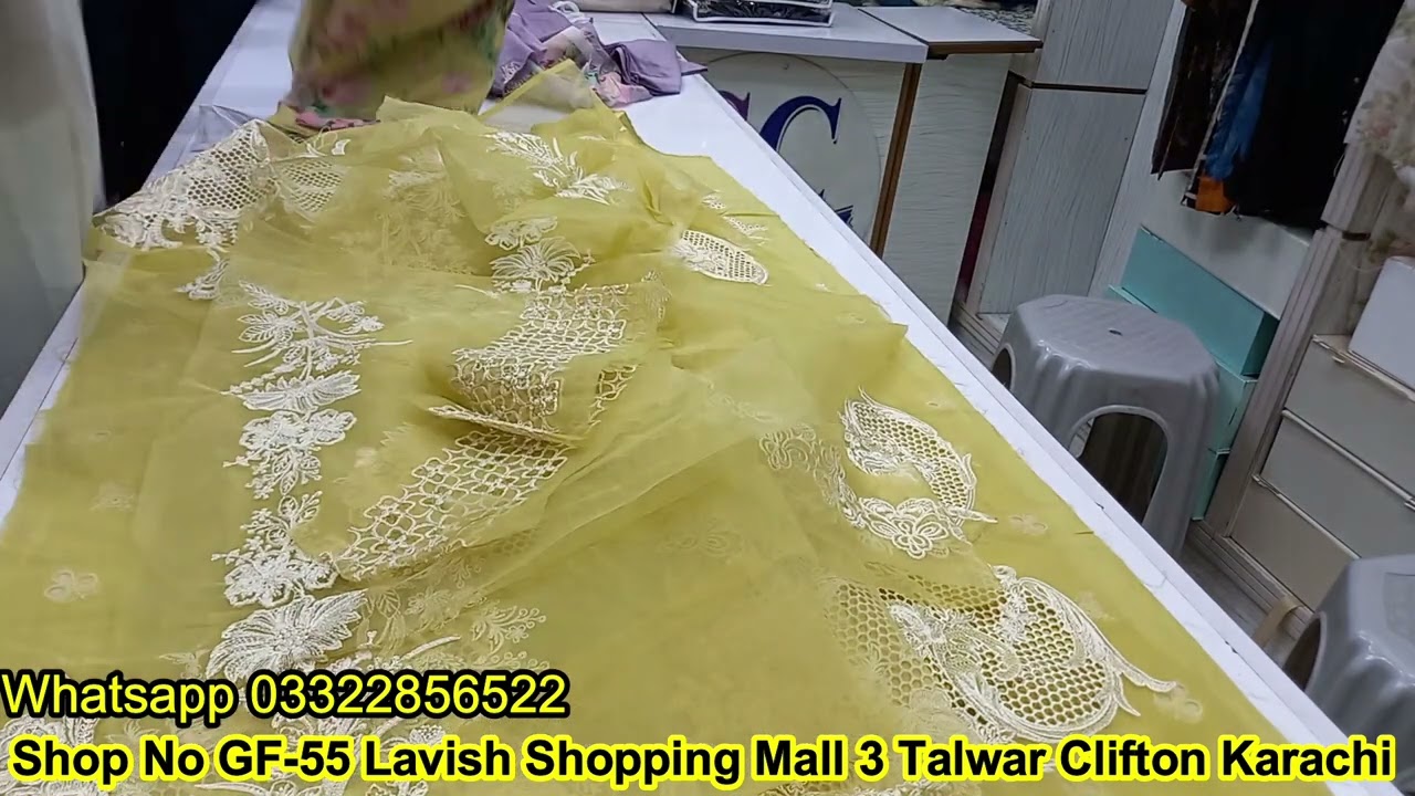 Elaf Chikan Kari Eid Lawn Collection 2024 Available at Sharif Collection