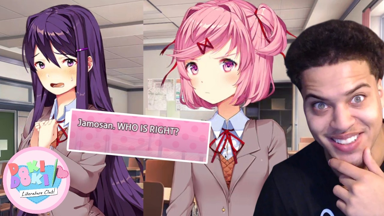 GIRLS STOP FIGHTING OVER ME. I don't want that or anything... |Doki Doki Literature Club| Part 2