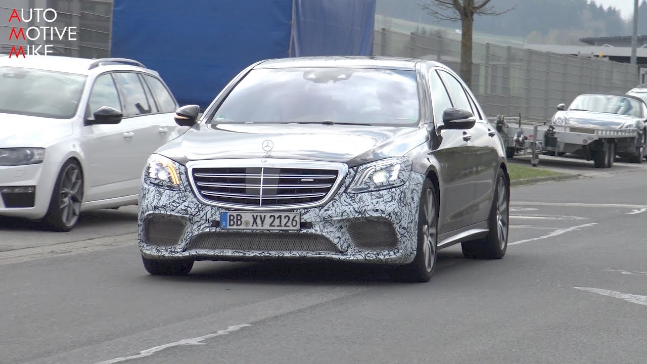2018 Mercedes S63 AMG spied testing at the Nürburgring