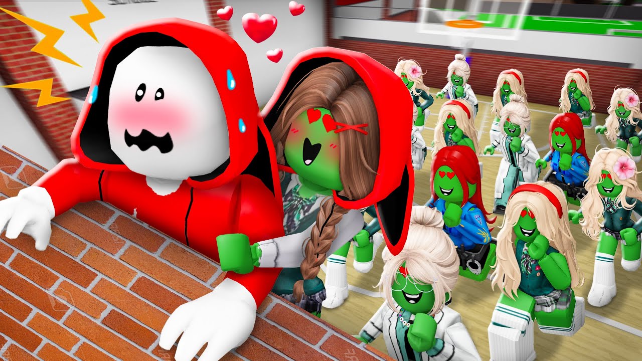 JJ Is SURROUNDED By ZOMBIE GIRLS?! - Roblox