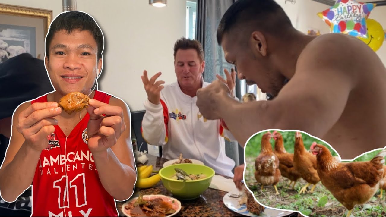 Eumir Marcial nagpaluto ng Native na manok Sean Gibbons nasarapan din