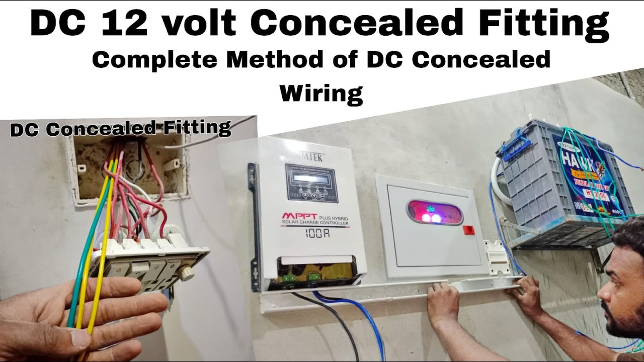 DC 12Volt Concealed Fitting  | MPPT Simtek 100amp Controller | 2 Panels 585watt