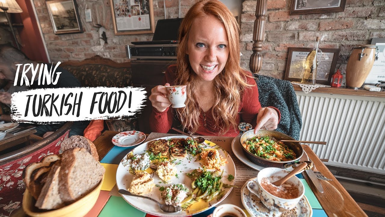 Americans Try TURKISH FOOD in ISTANBUL! Trying Menemen, Salep, Tavuk Göğsü & MORE