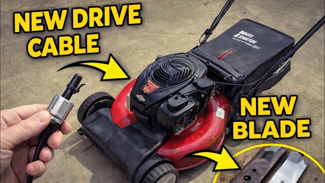 Yard Machines Drive Cable Replacement and New Blade Saved this Mower