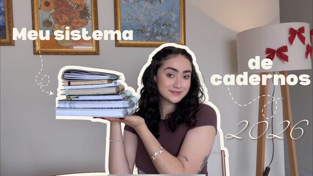 Meu sistema de cadernos para 2026 - Como usarei cada um! 