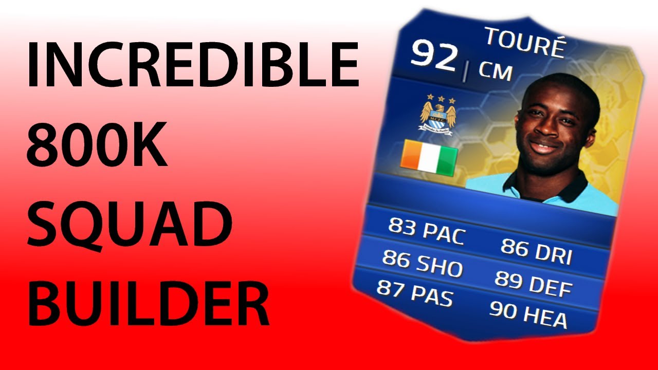 INCREDIBLE 800K SQUAD BUILDER W/ TOTS TOURE & DOUMBIA - FIFA 14 ULTIMATE TEAM