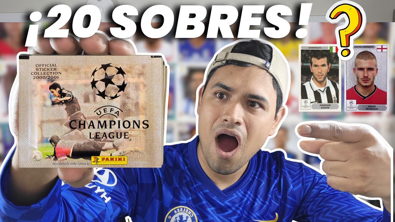 ABRIENDO *20 SOBRES* BUSCANDO A ZIDANE & BECKHAM - Panini Champions League 2000-2001