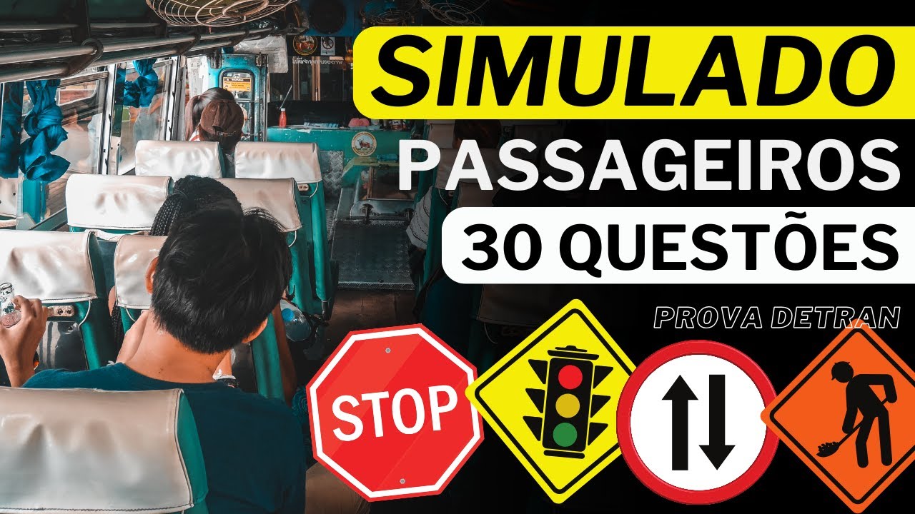 SIMULADO DO DETRAN TRASPORTE DE PASSAGEIROS #1