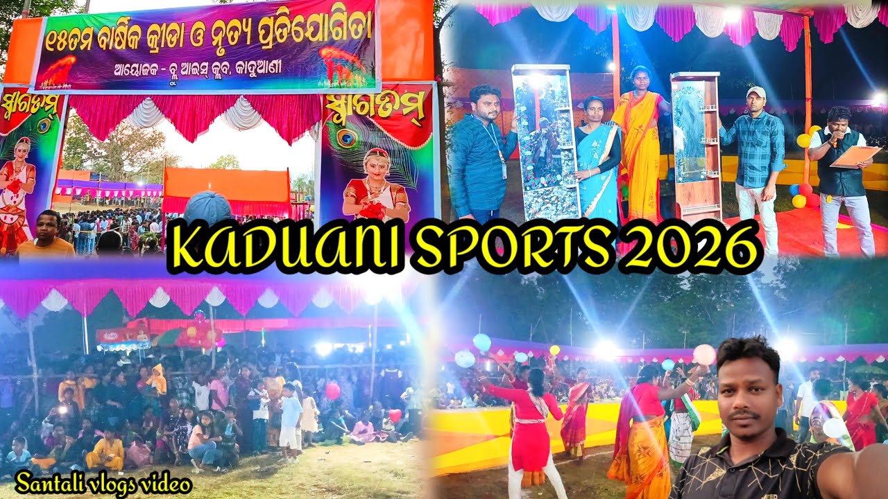 KADUANI SPORTS 2026//Hatbadra black MBJ//Santali vlogs video//@jola kola