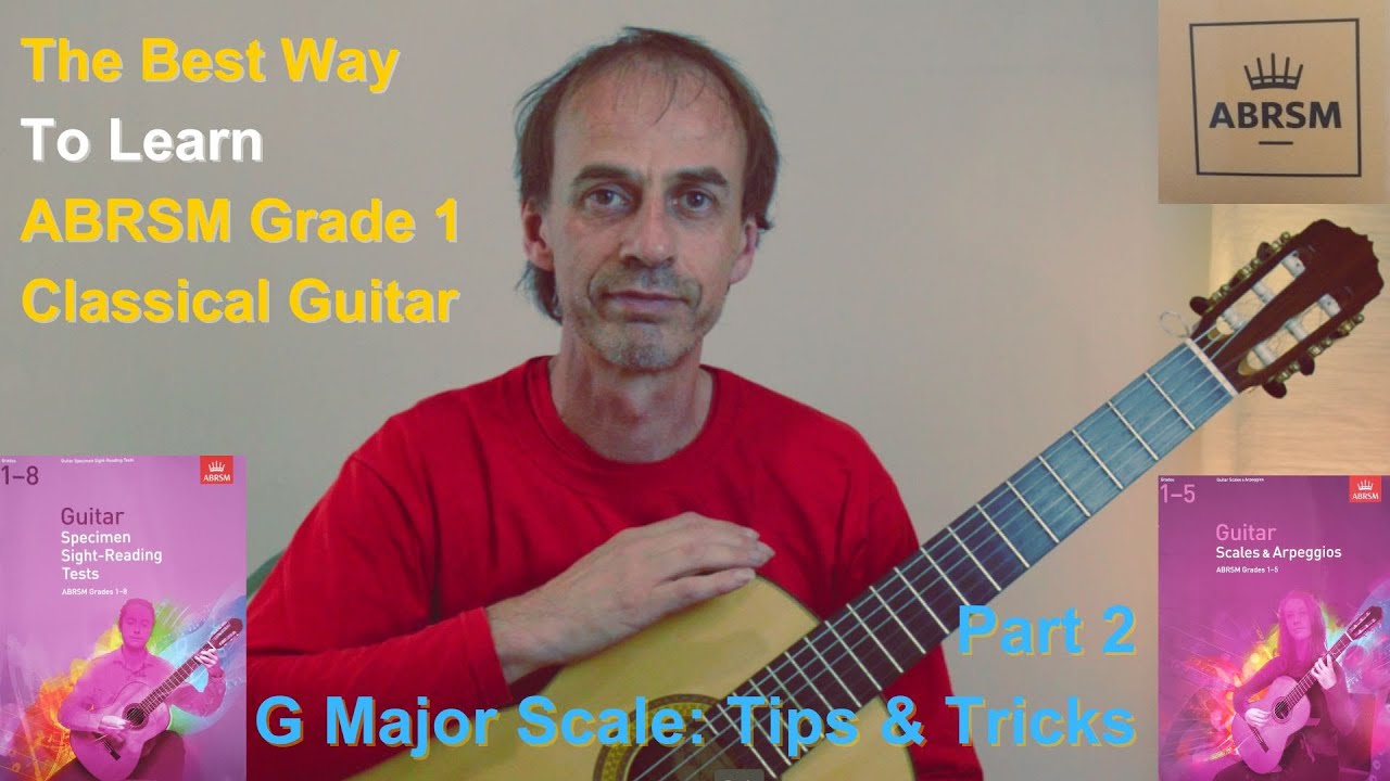 G Major Scale ABRSM Grade 1 Guitar Tutorial