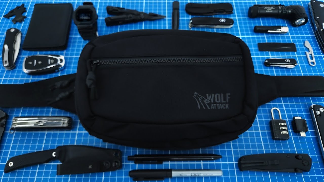 Meu EDC 2025 na Bolsa Peitoral Wolf Attack Ghost!