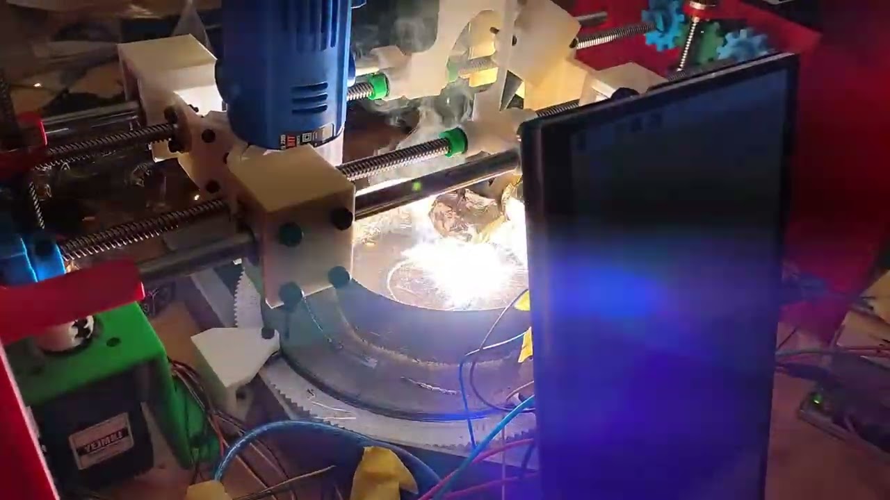Testing 10 layer deposition to create a ring (or a rocket engine).