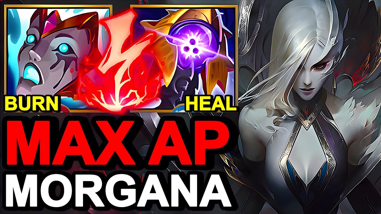 WILD RIFT CHINA MORGANA JUNGLE - 1:22 FULL CLEAR !? FULL BURN Morgana Build Runes Coven Morgana Skin