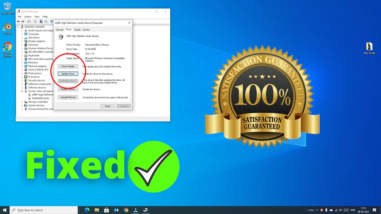 No Speakers or Headphones are plugged in Windows 10