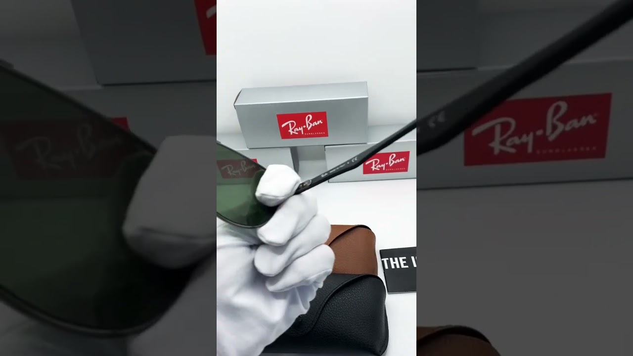 Солнцезащитные очки Ray Ban Tech Carbon RB 8313 004 (темно-серебряная оправа и темно-зеленые линзы)