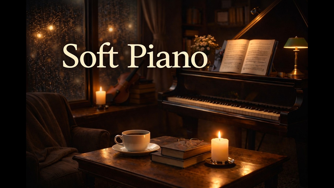 Soft Piano Café for Deep Focus — ADHD-Friendly Work Ambience