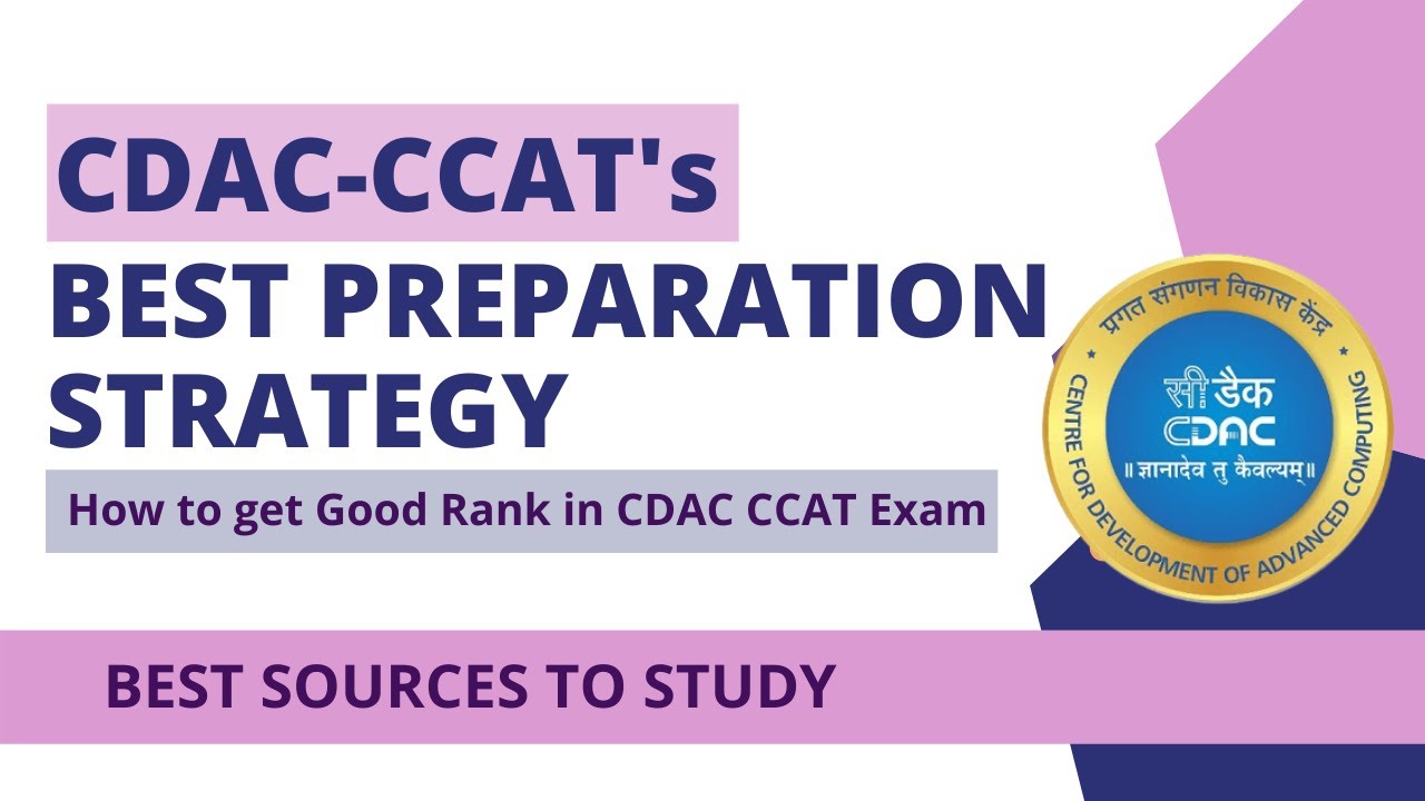 CDAC CCAT Exam's Best Preparation strategy | How to get good rank in CDAC | Best CDAC Preparation