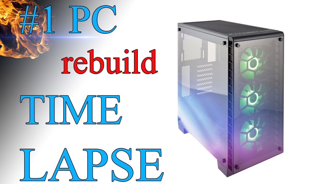 Time Lapse Build Corsair Crystal Series 460X RGB I HardwareInside
