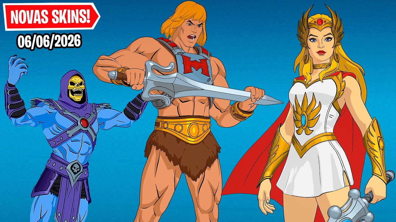 HE-MAN CHEGOU E MAIS NOVOS ITENS! Nova Loja de Hoje Fortnite [05 de Junho 2026] Loja de Itens