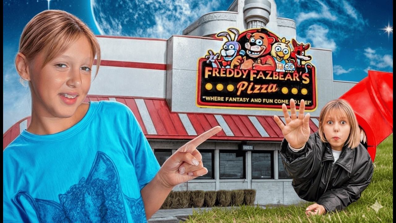 🍕 Pizzerie Freddy ve skutečném životě! Skluzavka POŽÍRAČ SCP 1562 ve skutečném životě!