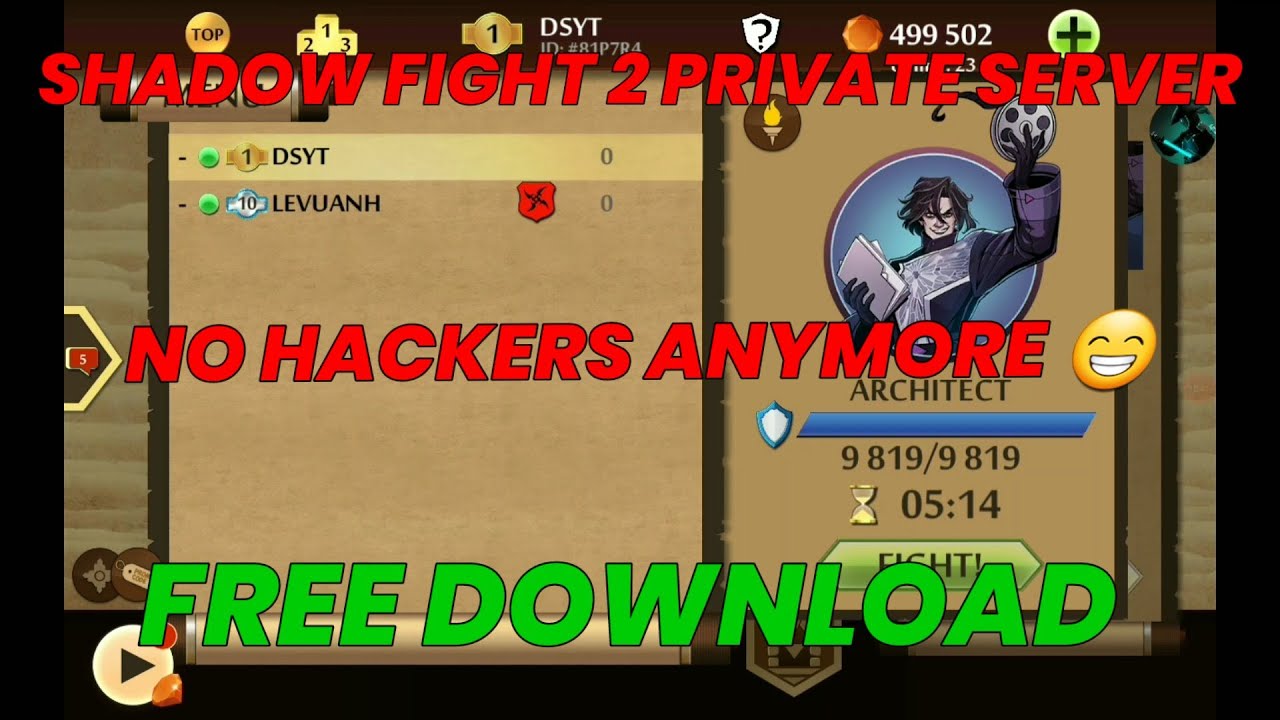 SHADOW FIGHT 2 PRIVATE SERVER | NO HACKERS | ( LINK IN THE DISCRIPTION )