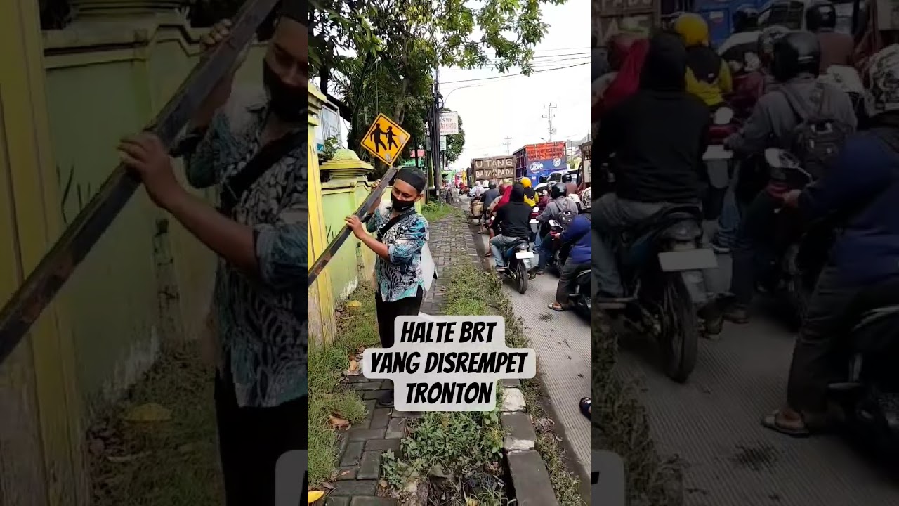 Halte Brt kesrempet tronton #brt #trontontruck #kotasemarang #lakalantas
