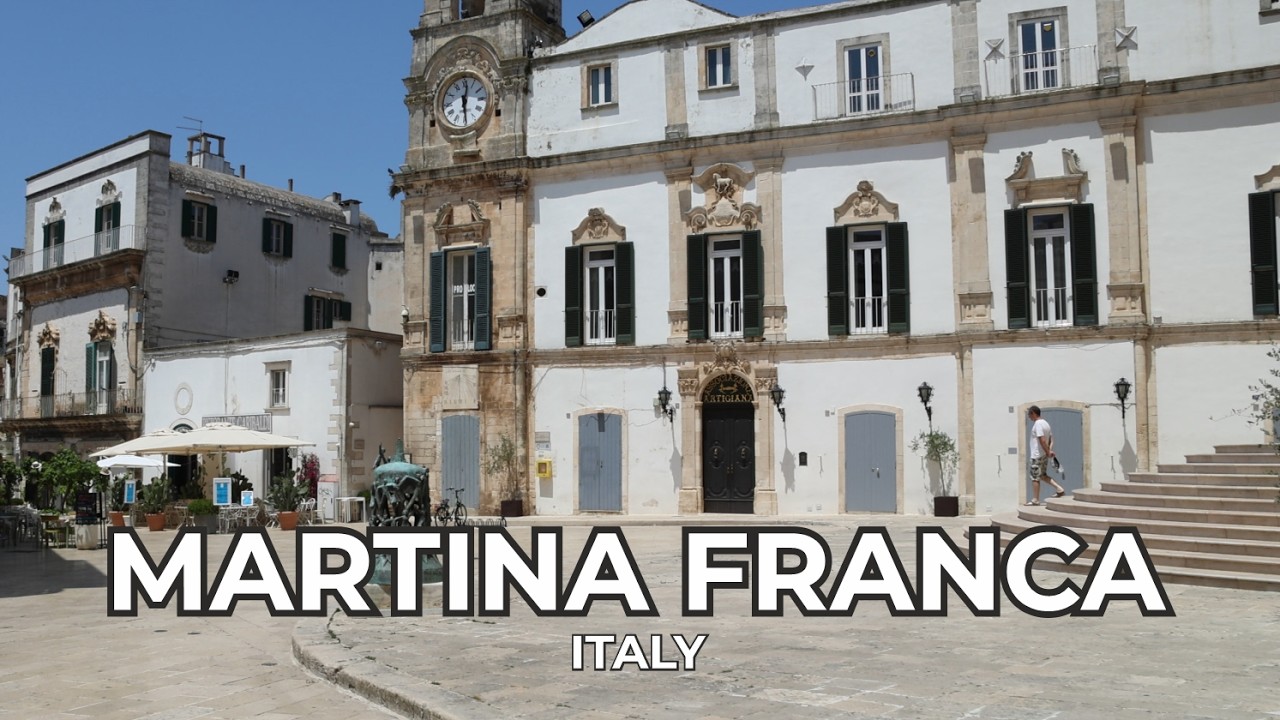 🇮🇹 Мартина Франка Италия – Пешеходная экскурсия в формате 4K – Живописная прогулка по Старому городу