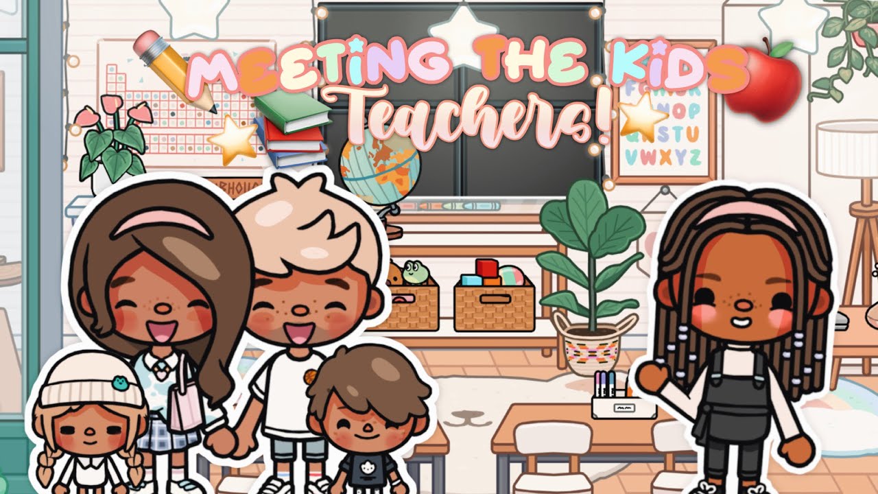 🎒Встреча с УЧИТЕЛЯМИ детей!! 📚⭐️|| 🔊ОЗВУЧЕННАЯ || Ролевая игра Toca Life 🌎