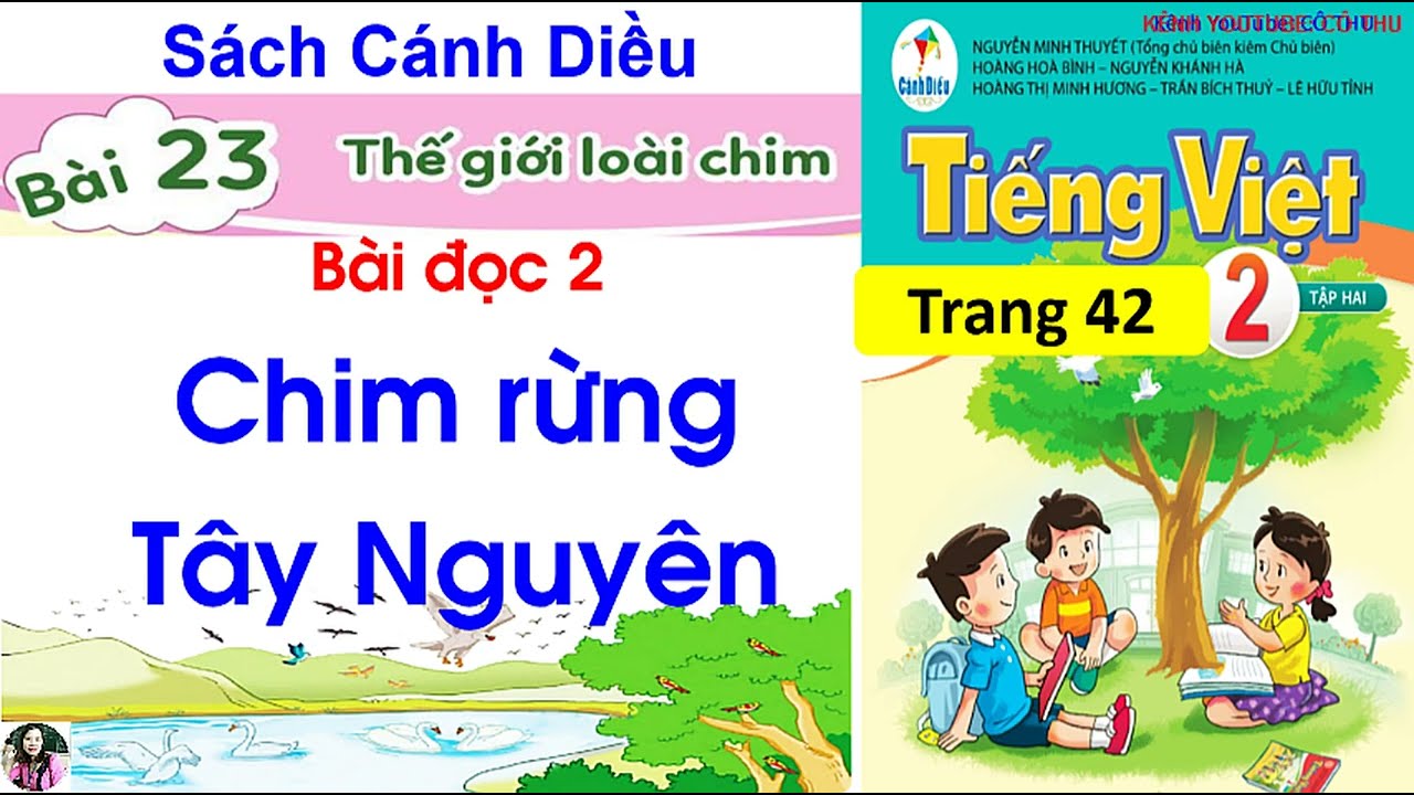 Tiếng Việt lớp 2|sách cánh Diều| Bài đọc 2 Chim rừng Tây Nguyên|Bài 23 Thế giới loài chim|Cô Thu #83