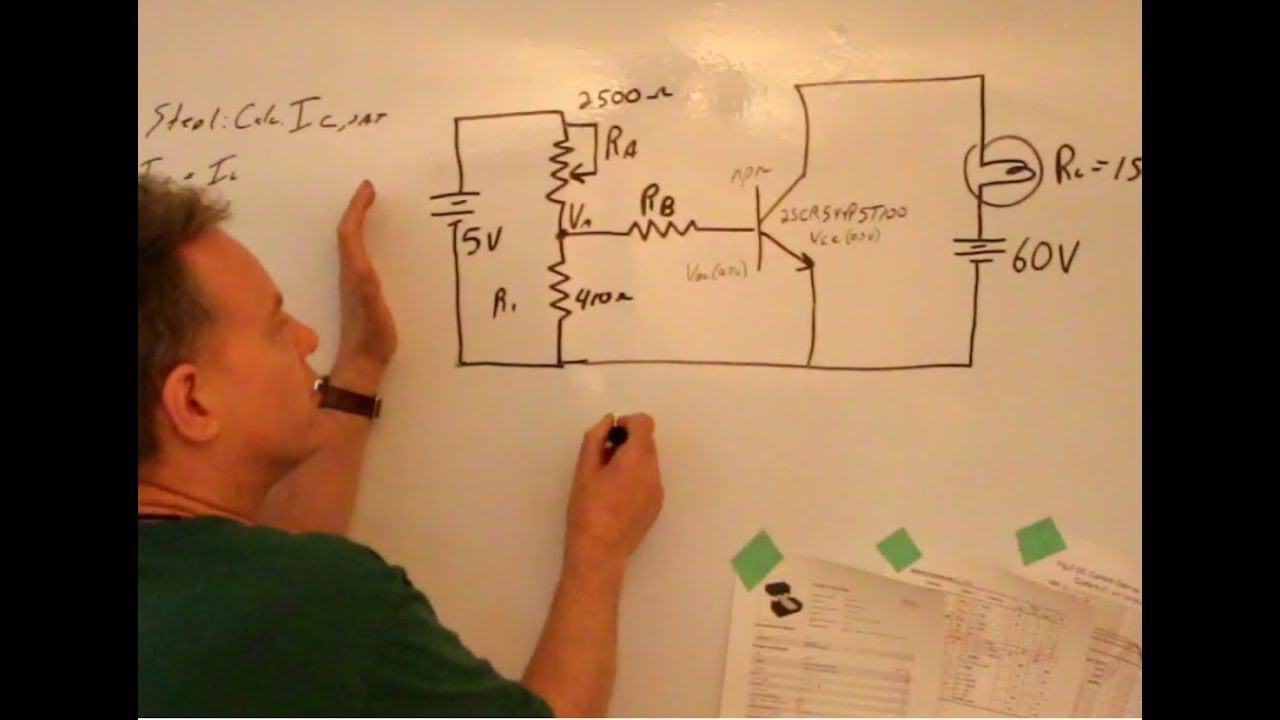 BJT as an Amplifier Driving a Light