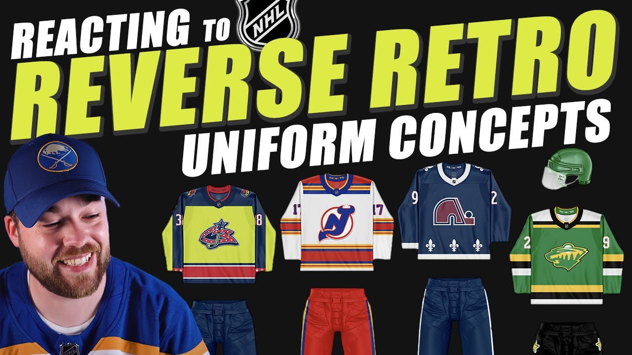 Reacting to NHL Reverse Retro Uniforms! SOME OF THE BEST I'VE SEEN!