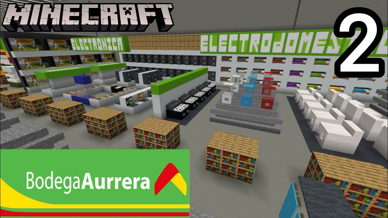 Como hacer un bodega aurrerá en minecraft parte 2