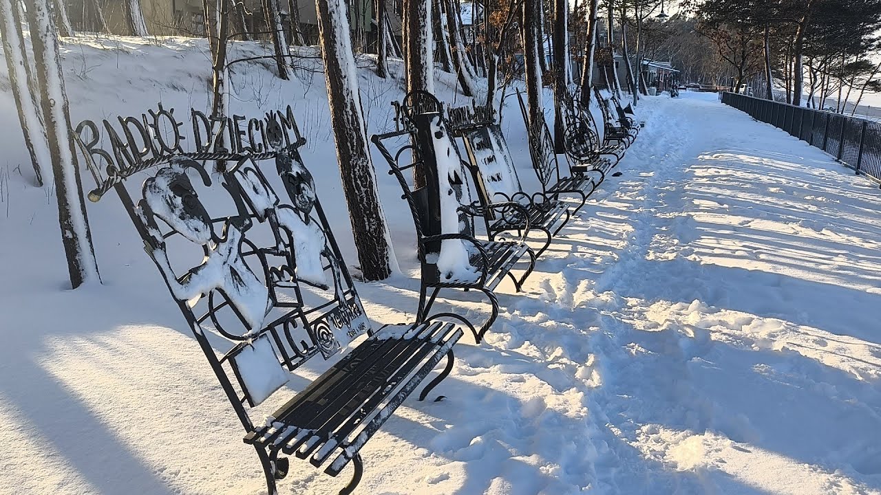 Zobacz, jaka Stegna potrafi być zimą ❄️#Stegna Wejścia na plażę nr 67 i 68