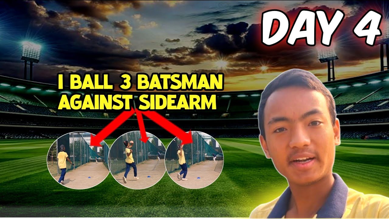3 Batsman Vs One Sidearm Specialist😨| New Ball with Sidearm🔥| Day 4 to Day 6 Sidearm Specialist