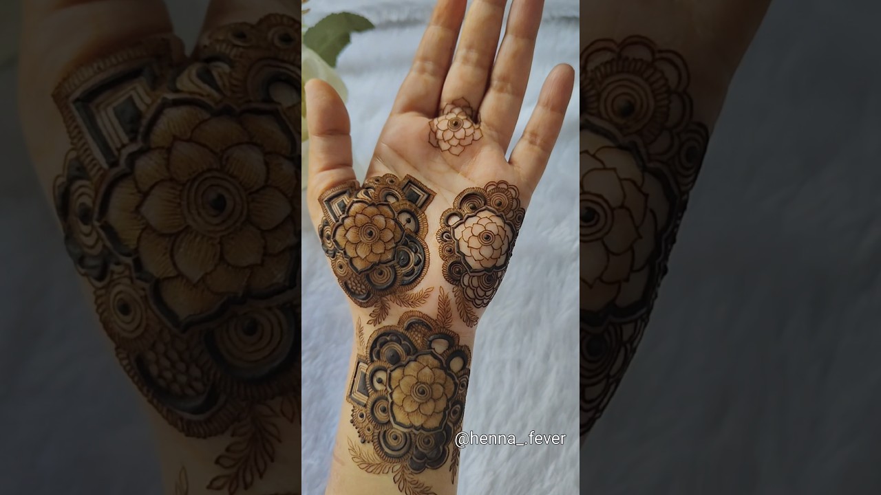 Latest 2026 Beautiful Unique Mehendi Henna Design 🤎 Floral Bunch  #henna #mehndi #mehendiartistry