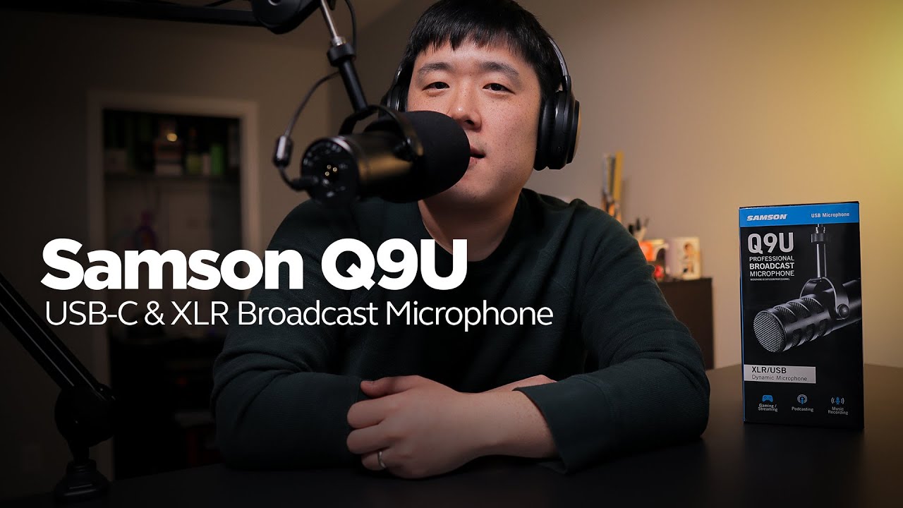Samson Q9U - USB-C and XLR Hybrid Professional Microphone Unboxing & Testing