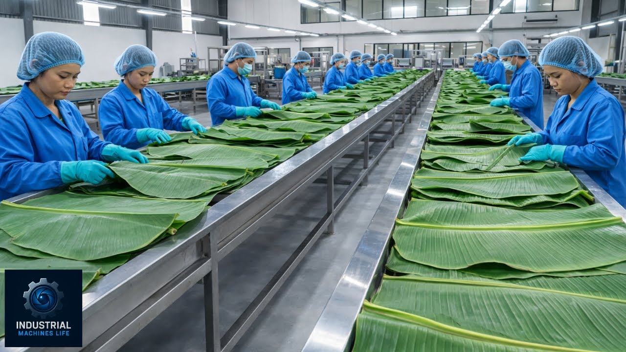100,000 Plates Per Day - The INSANE Speed of Eco Friendly Smart Leaf Manufacturing (Full Process)