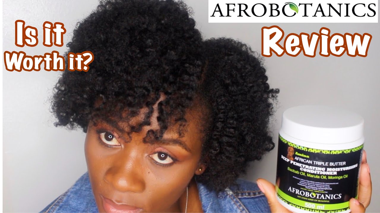 AFROBOTANICS African Triple Butter Deep Conditioner Review | South African YouTuber