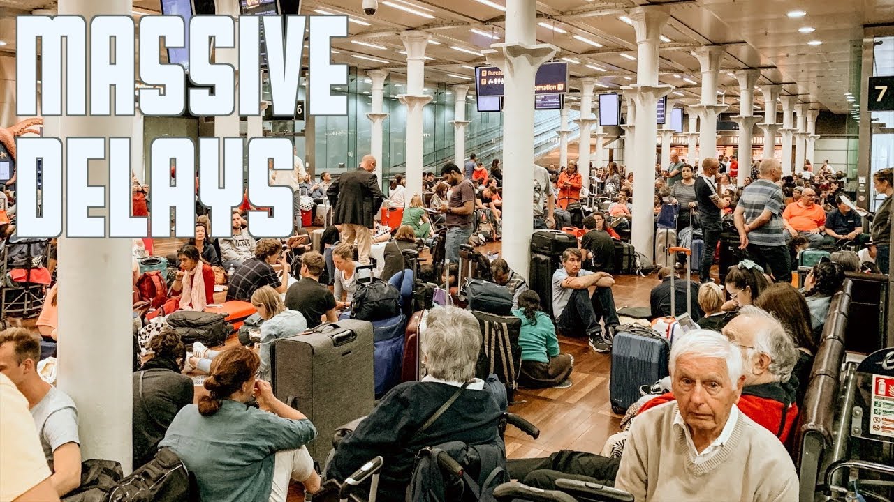 MASSIVE TRAIN DELAY | LONDON TO AMSTERDAM