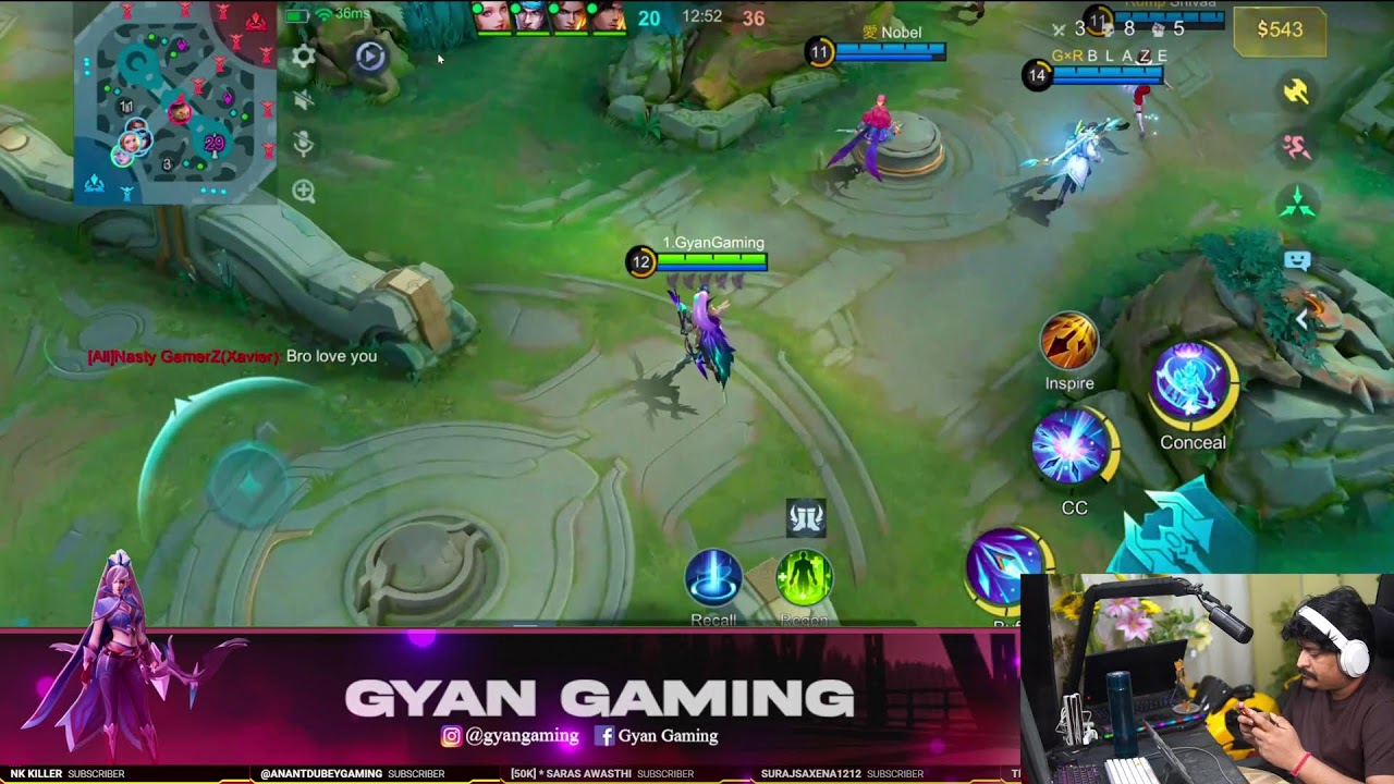 GYANGAMING IS LIVE PLAY MOBA 5V5