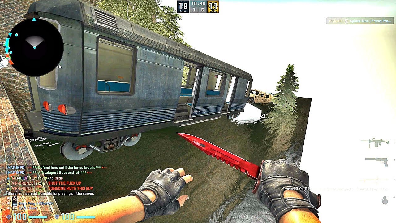 CS:GO · Zombie Escape Mod: карта ze_r4zor_final