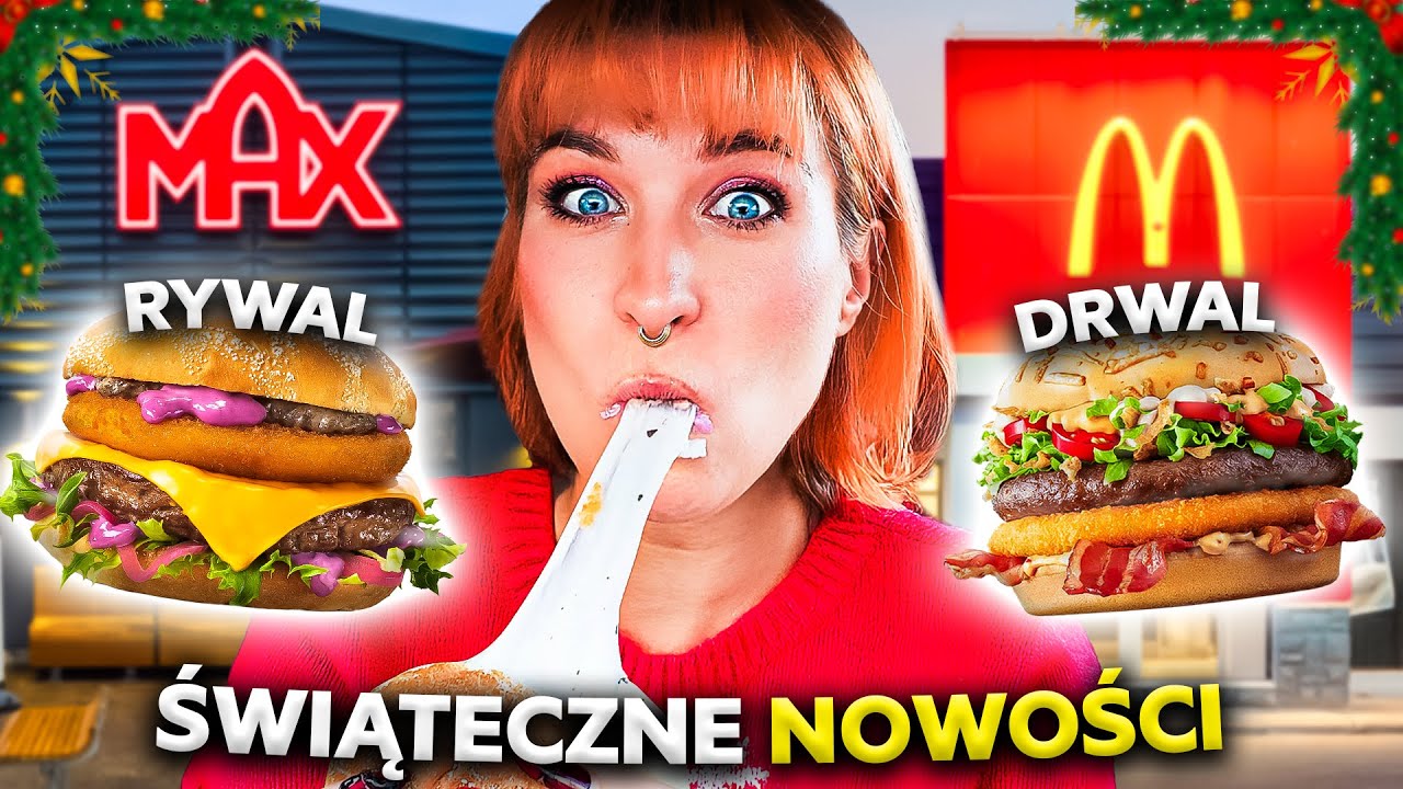 WIELKI TEST ZIMOWYCH NOWOŚCI FAST FOOD! DRWAL vs RYWAL vs ZBÓJ | Agnieszka Grzelak Vlog