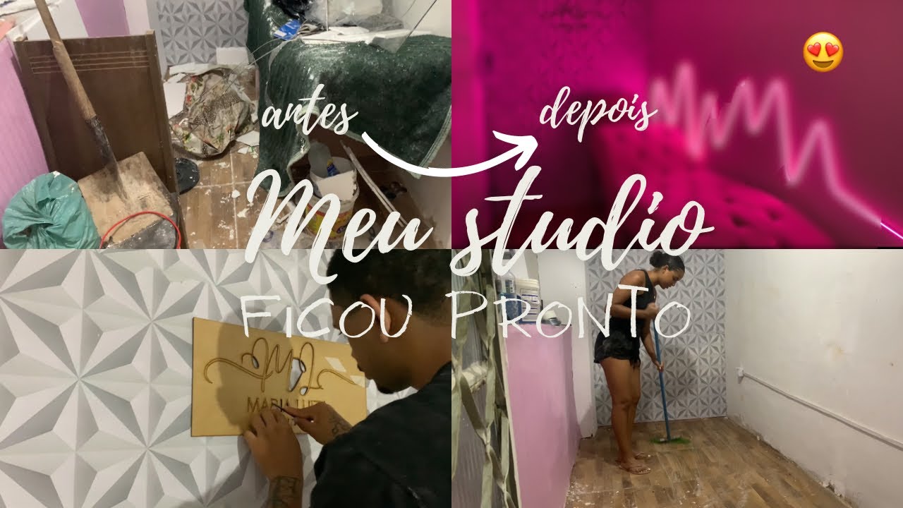 MEU STUDIO FICOU PRONTO!!💖🥹