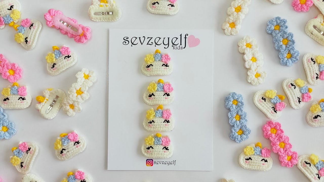 Örgü Unicorn Çıt Çıt Toka Yapımı / KNITTED UNICORN BUCKLE MADE