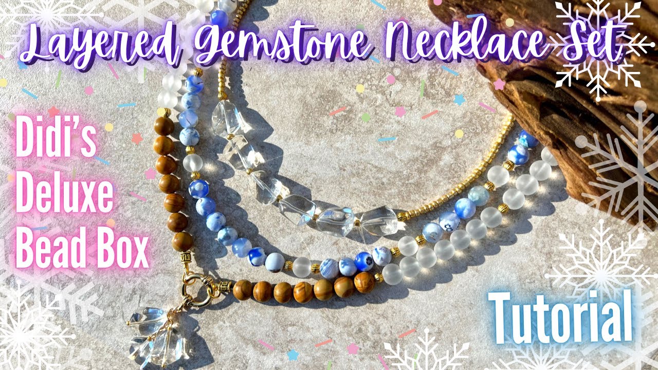 Layered Gemstone Necklace Set | DIY Jewelry | Didi’s Deluxe Bead Box