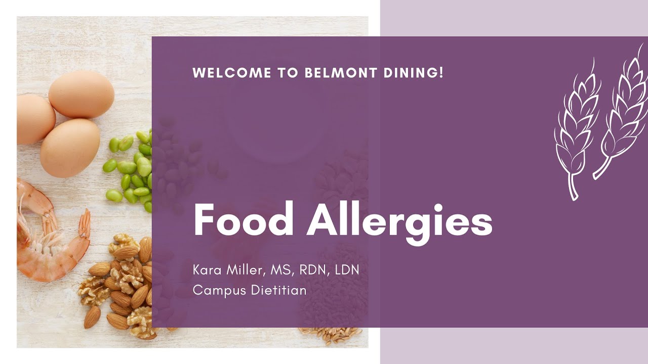 Food Allergies Information for Belmont University