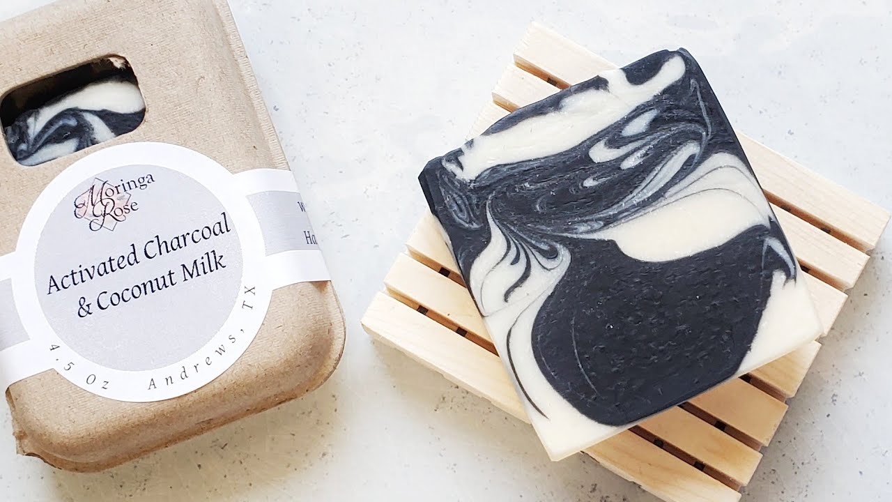 Activated Charcoal & Coconut Milk Cold Process Soap