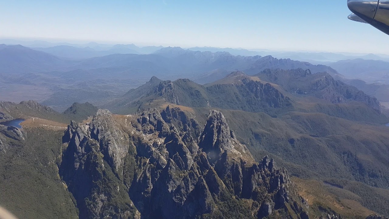 Federation Peak flypast en route to Melaleuca