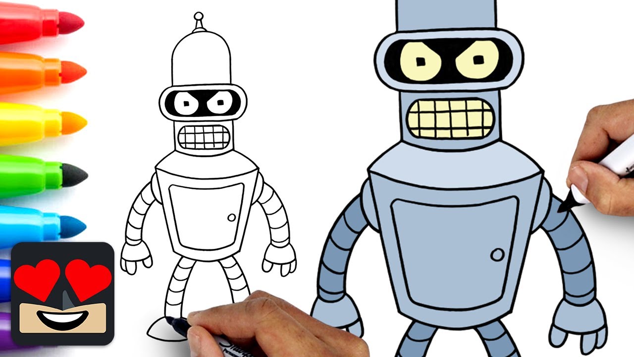 How To Draw Bender | Futurama